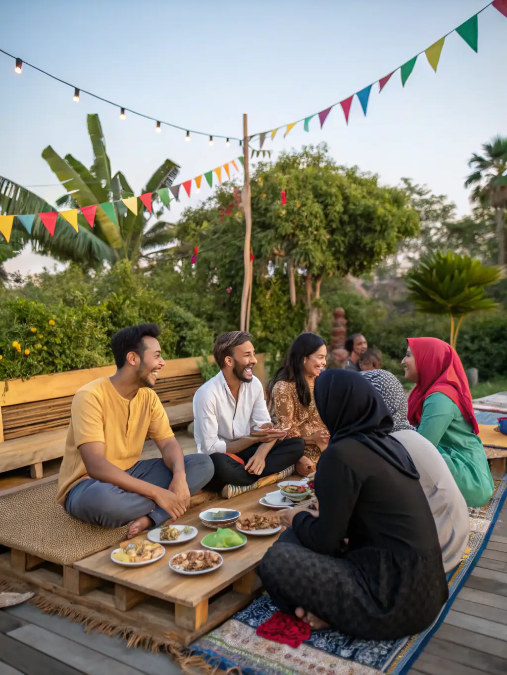 A picture of a community event celebrating Saléon's traditional cuisine, featuring local dishes and residents enjoying the festivities.